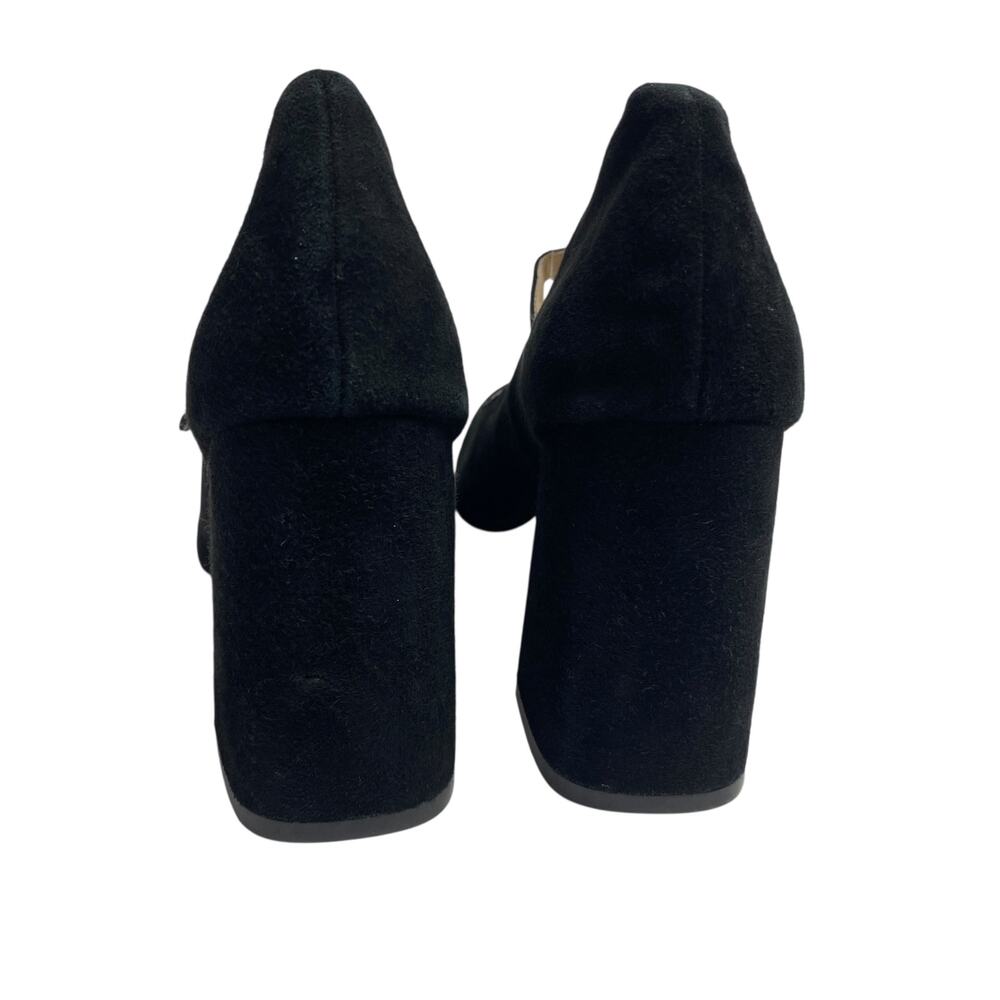 Halogen Atlantic Pacific Womens Helenah Black Suede Mary Jane Heel Pumps - Picture 6 of 9